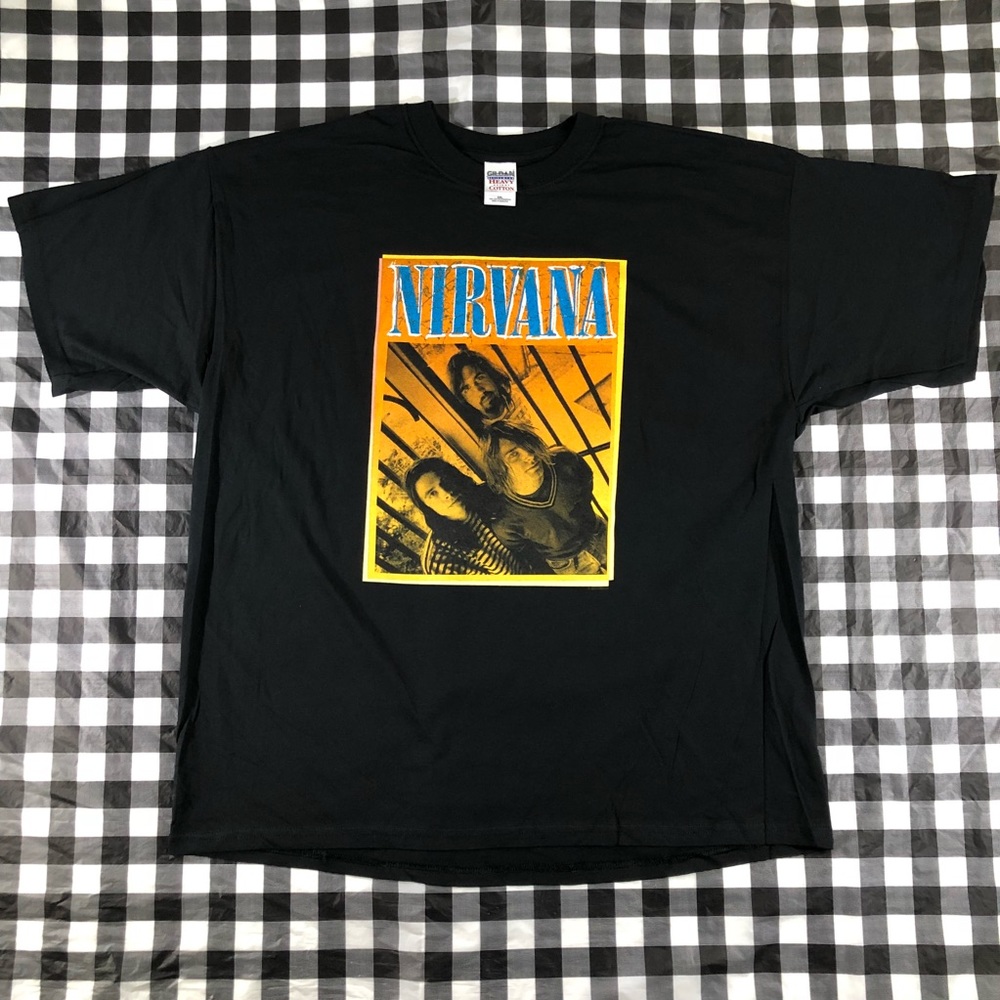 Nirvana Kurt Cobain 2004 Vintage Rock Band 2XL Trio Tee